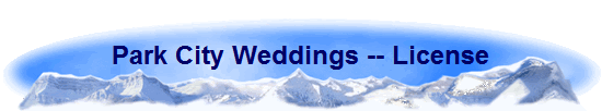 Park City Weddings -- License